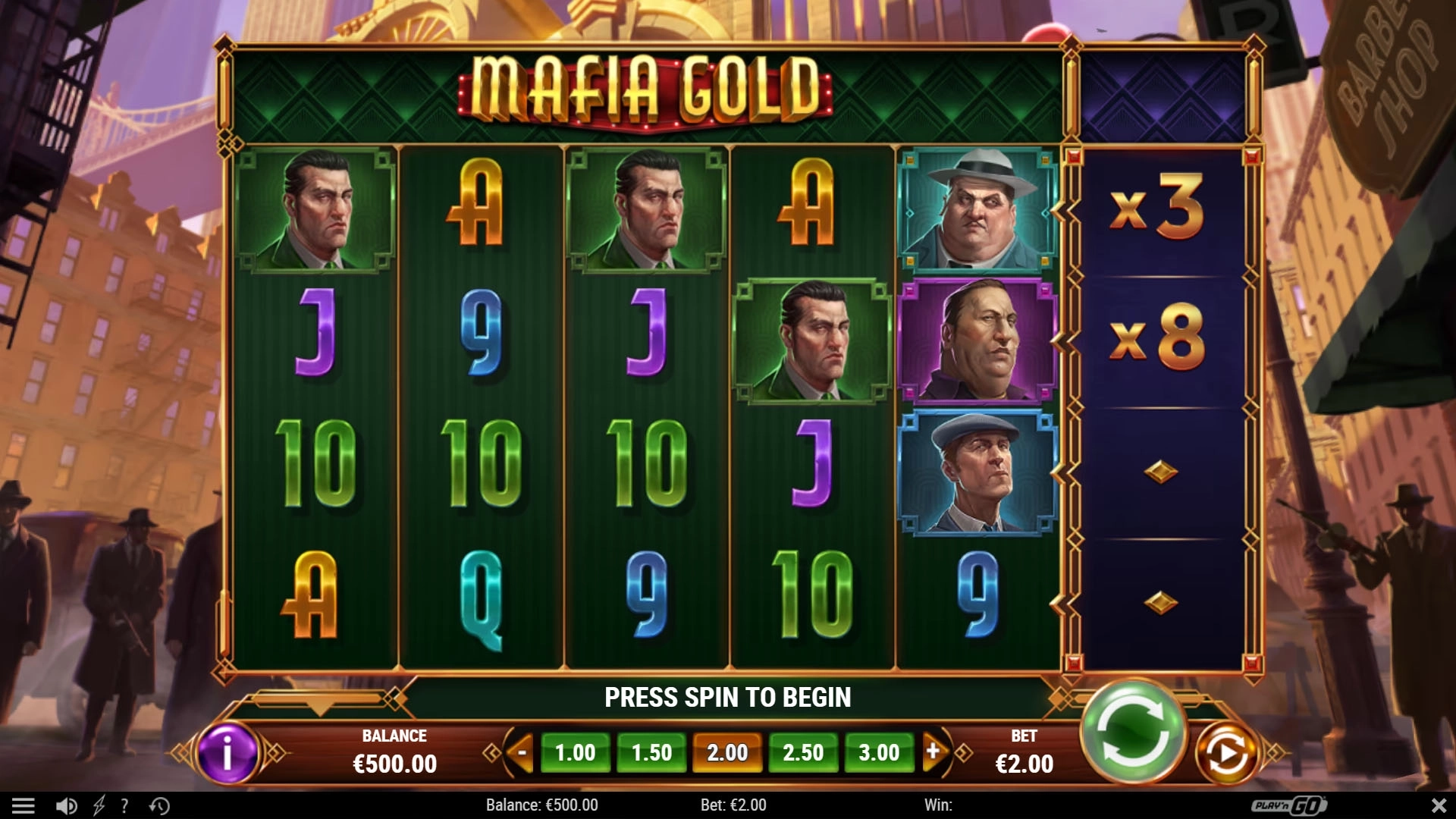 Play Mafia Gold - Free casino game