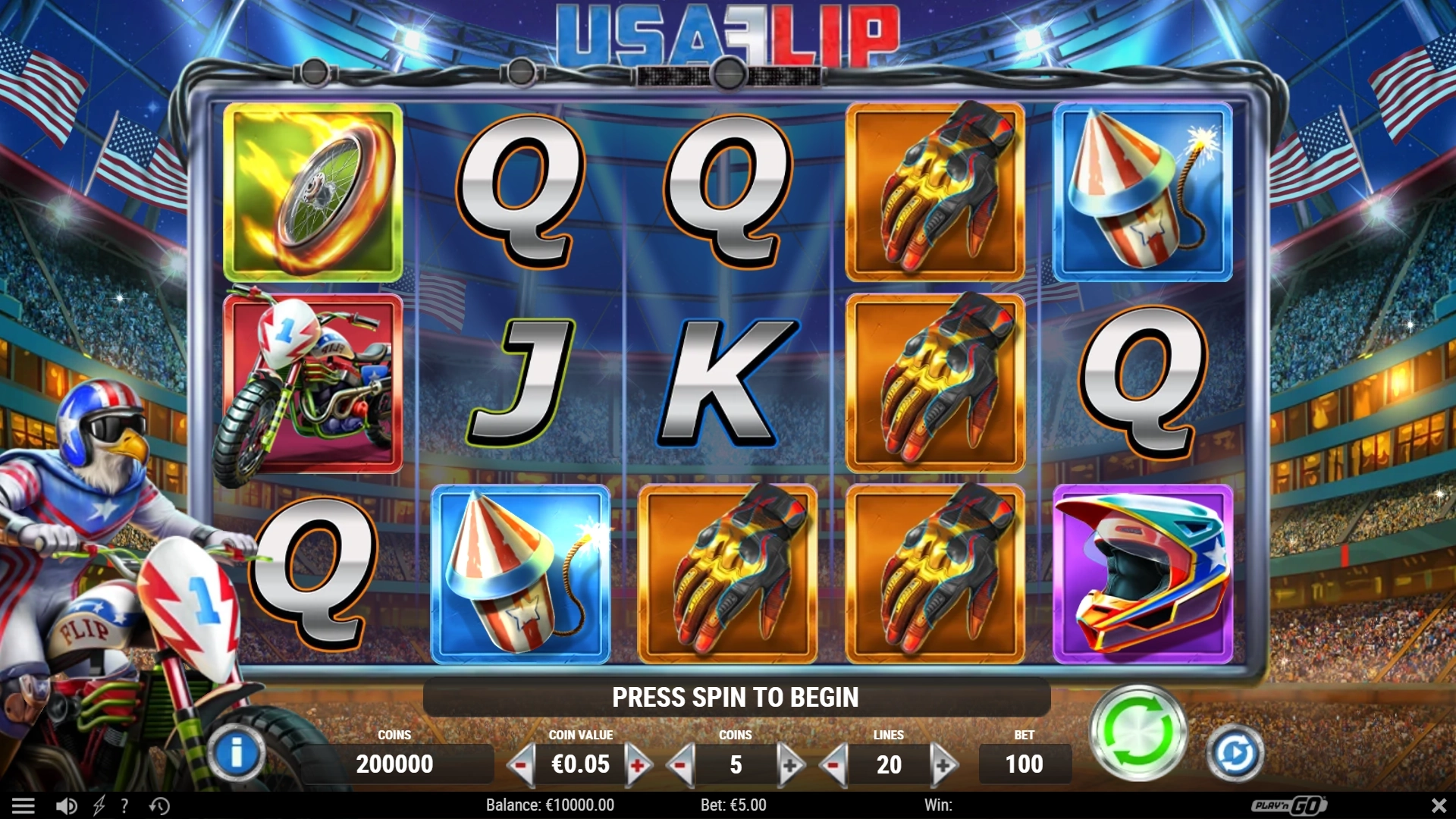Play USA Flip - Free casino game