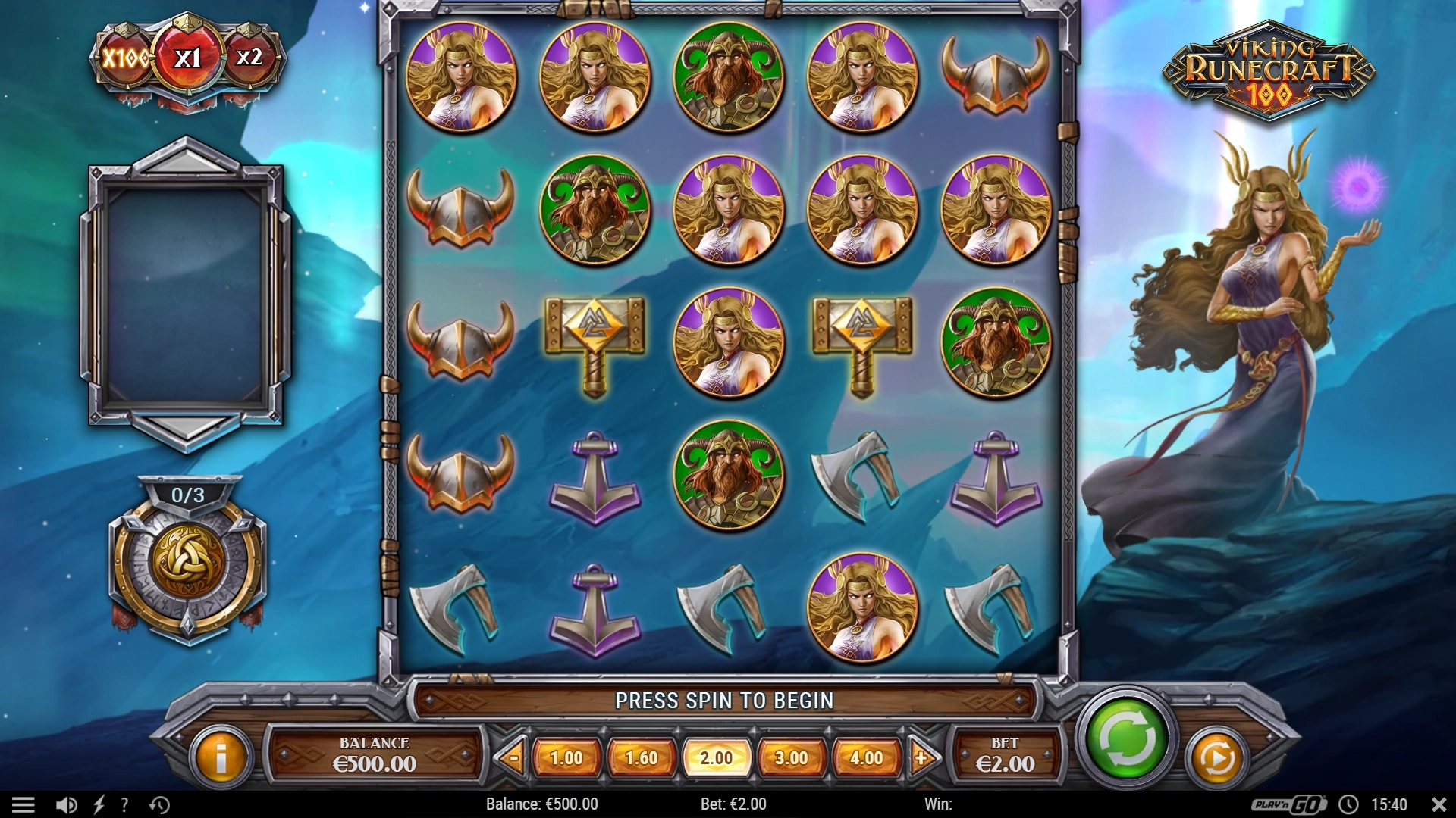 Play Viking Runecraft 100 - Free casino game